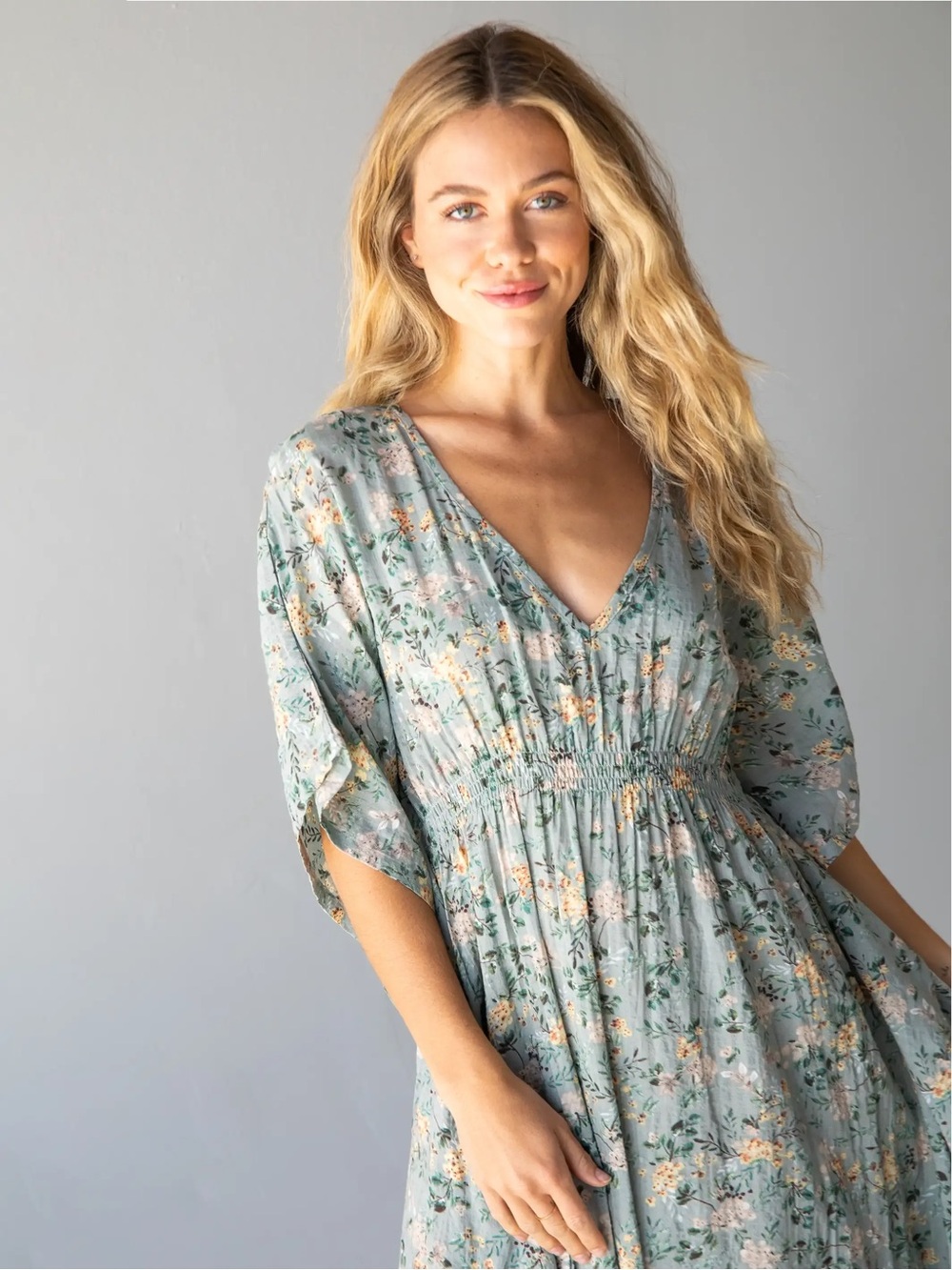 NWT Natural Life Sanibel Kaftan Maxi Dress